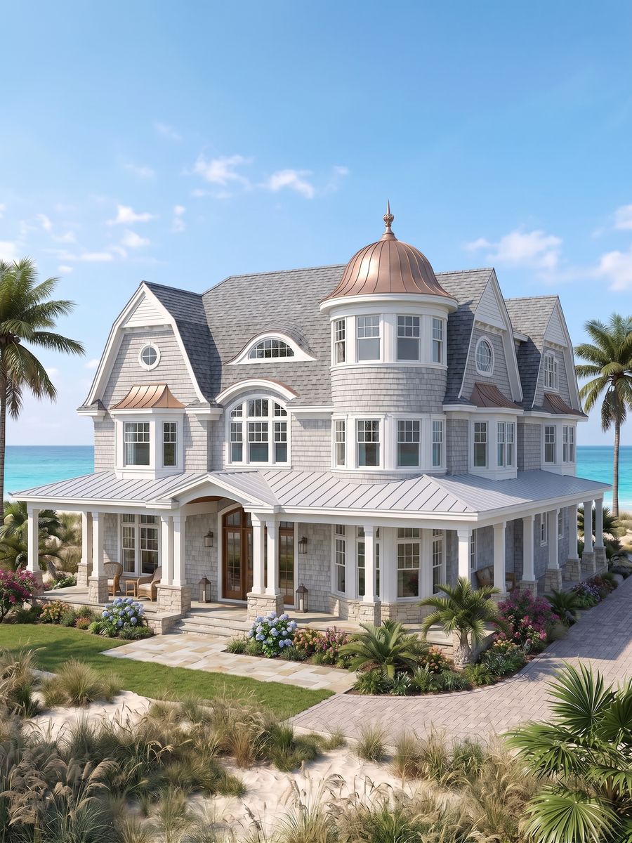 Coastal Shingle-Style Manor