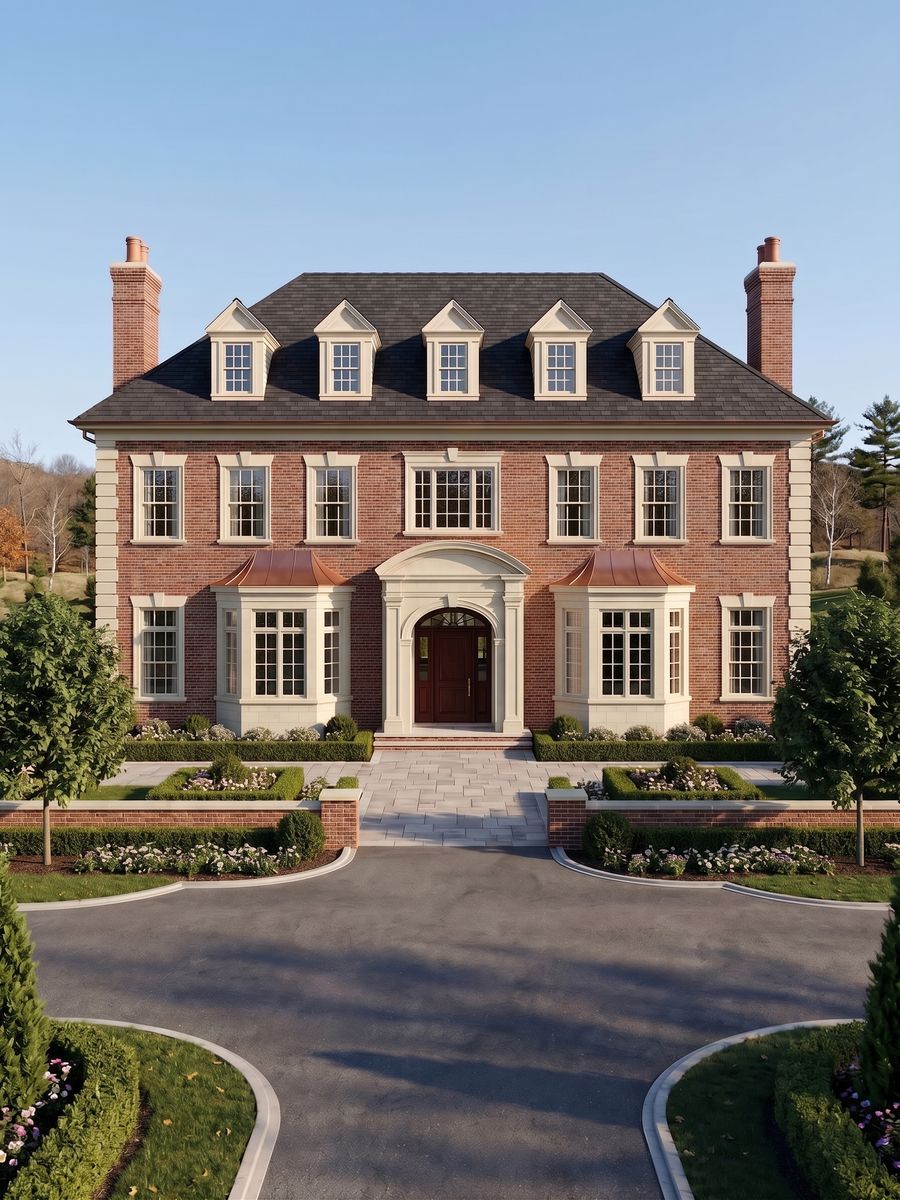 Brick Colonial Revival
