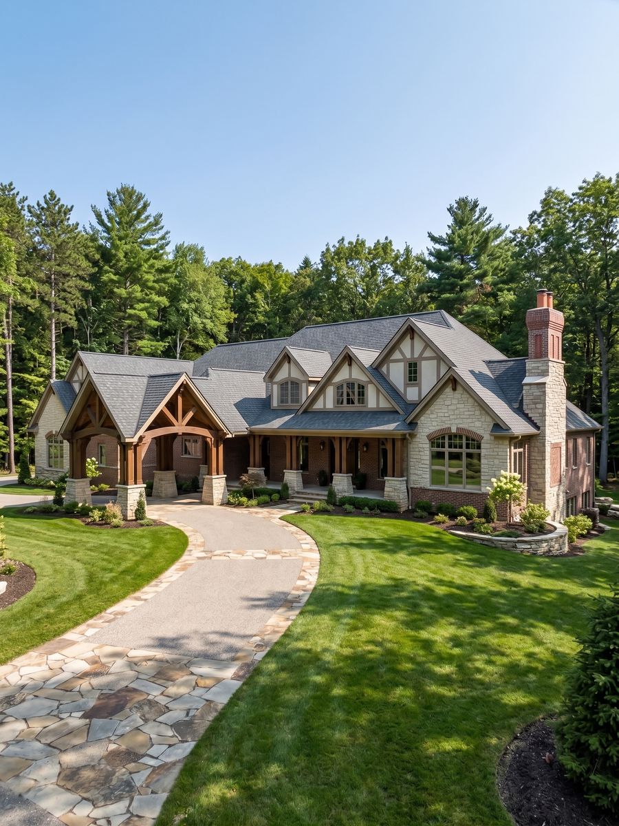 Craftsman-Tudor Ranch